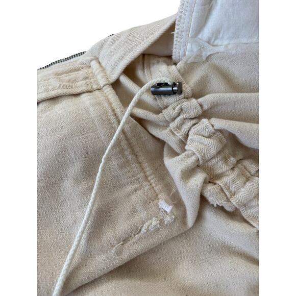 Lucky Brand Utility Jacket XS Outdoor Minimalist Streetwear Country Beige - Picture 6 of 6